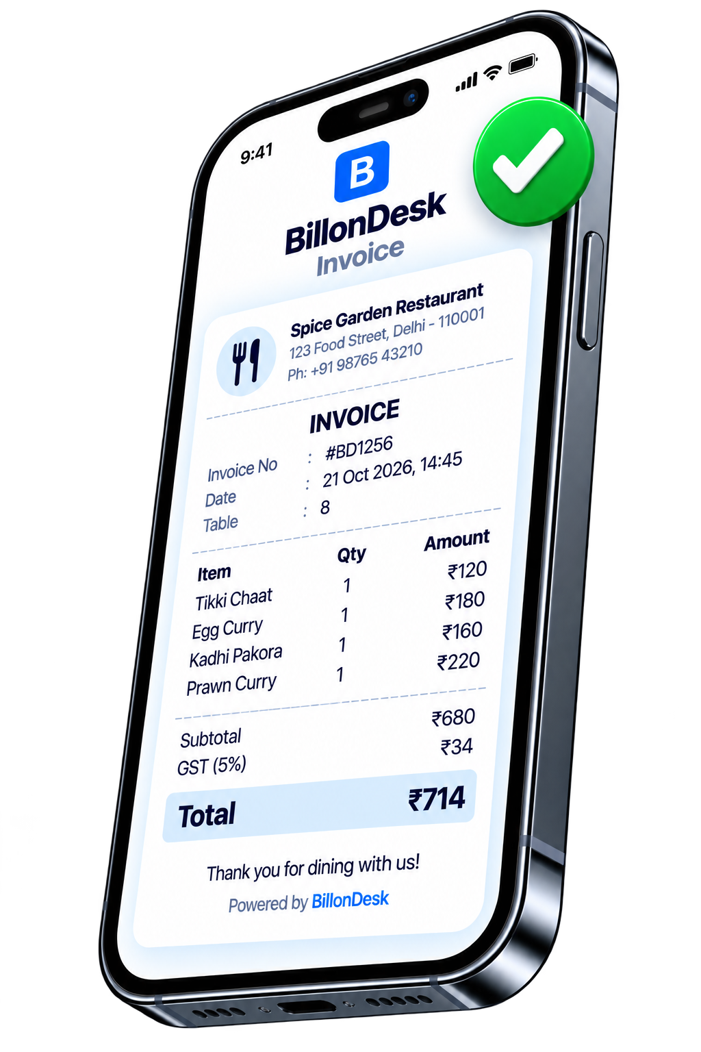receipt phone